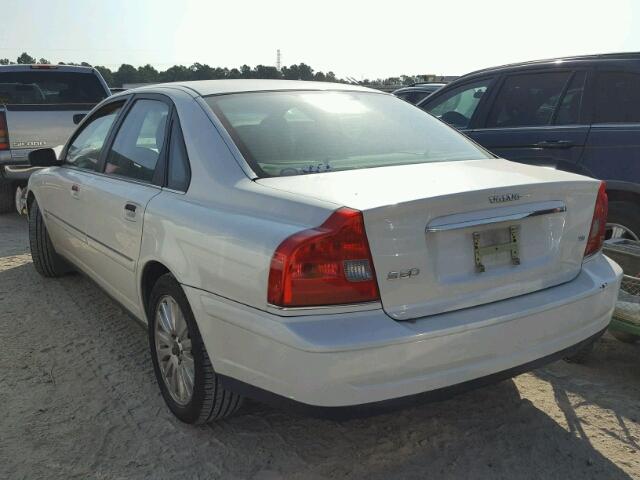 YV1TS91ZX41381164 - 2004 VOLVO S80 WHITE photo 3