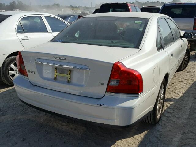 YV1TS91ZX41381164 - 2004 VOLVO S80 WHITE photo 4