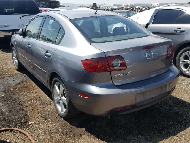 JM1BK32G161525585 - 2006 MAZDA 3 I GRAY photo 3