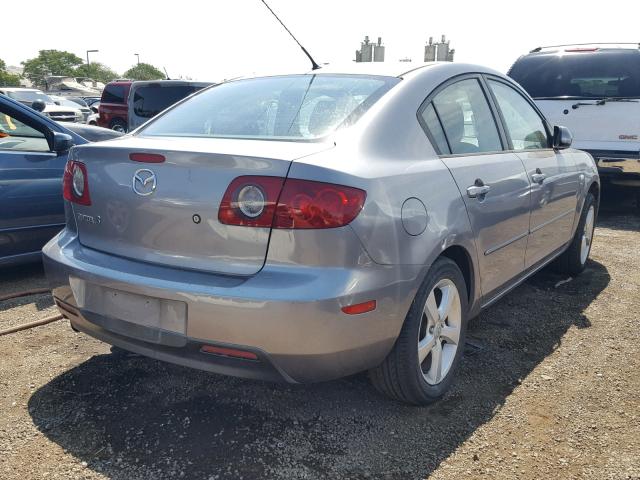 JM1BK32G161525585 - 2006 MAZDA 3 I GRAY photo 4