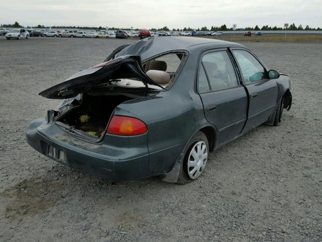 2T1BR12E32C881377 - 2002 TOYOTA COROLLA CE GREEN photo 4