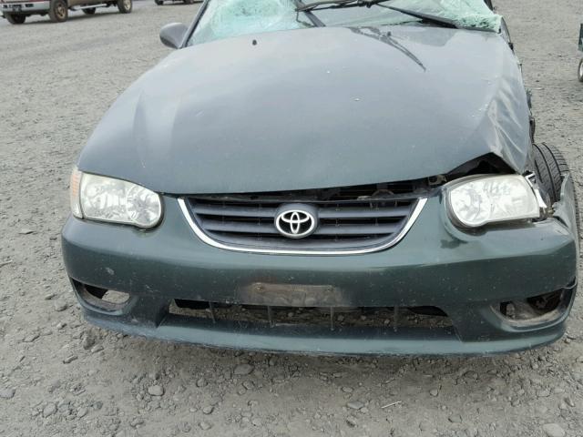 2T1BR12E32C881377 - 2002 TOYOTA COROLLA CE GREEN photo 7