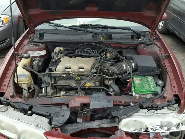 1G3NL52E62C179939 - 2002 OLDSMOBILE ALERO RED photo 7