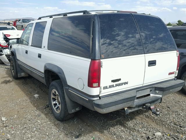 1GKGK26J0XJ786010 - 1999 GMC SUBURBAN K WHITE photo 3