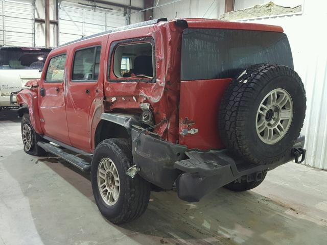 5GTDN136768128800 - 2006 HUMMER H3 RED photo 3