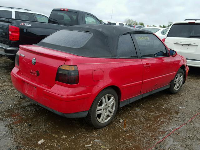 3VWCB61EXXM810194 - 1999 VOLKSWAGEN CABRIO RED photo 4