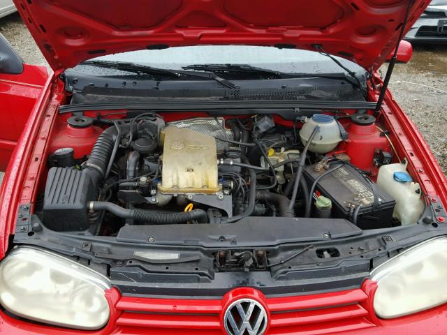 3VWCB61EXXM810194 - 1999 VOLKSWAGEN CABRIO RED photo 7