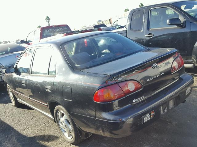 1NXBR12E42Z606471 - 2002 TOYOTA COROLLA BLACK photo 3