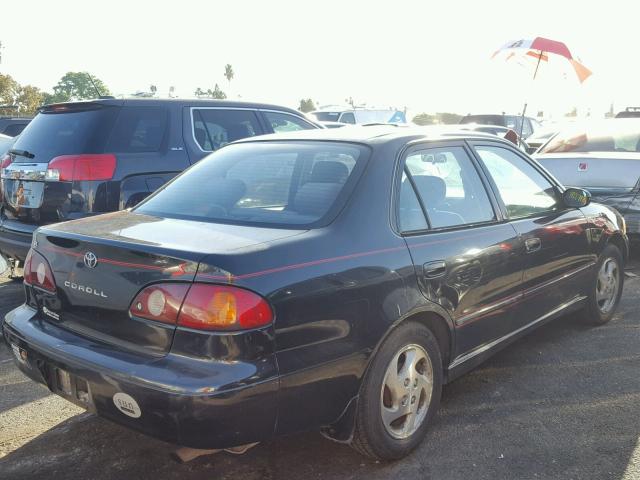 1NXBR12E42Z606471 - 2002 TOYOTA COROLLA BLACK photo 4