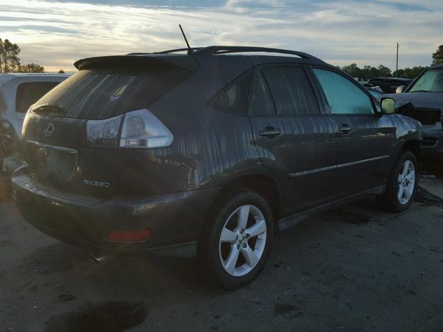 2T2HA31U75C081557 - 2005 LEXUS RX 330 BLACK photo 4