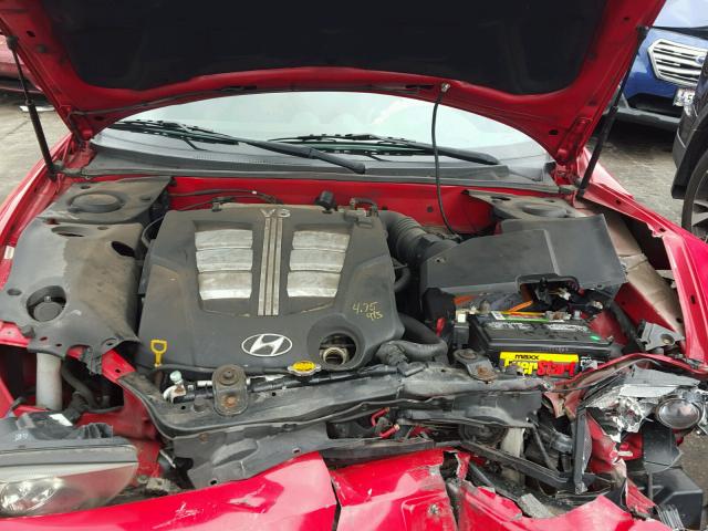 KMHHN65F73U044588 - 2003 HYUNDAI TIBURON GT RED photo 7