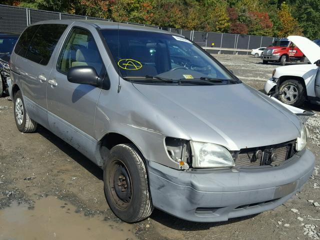 4T3ZF19C21U413236 - 2001 TOYOTA SIENNA CE SILVER photo 1