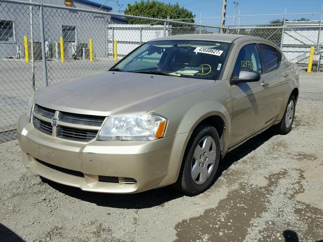 1B3CC4FB2AN237065 - 2010 DODGE AVENGER SX GOLD photo 2