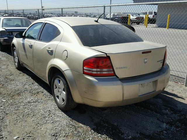 1B3CC4FB2AN237065 - 2010 DODGE AVENGER SX GOLD photo 3