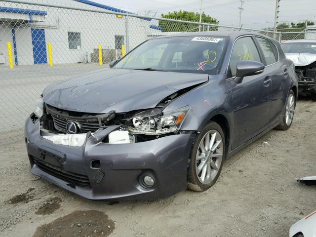 JTHKD5BHXD2129868 - 2013 LEXUS CT GRAY photo 2