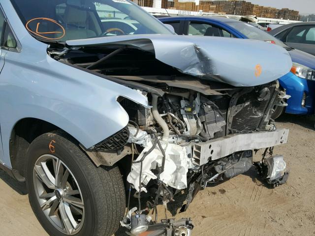 2T2BK1BA7AC024474 - 2010 LEXUS RX 350 BLUE photo 9