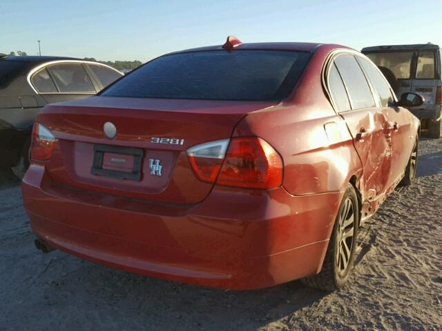 WBAVA33587PG51079 - 2007 BMW 328 I RED photo 4