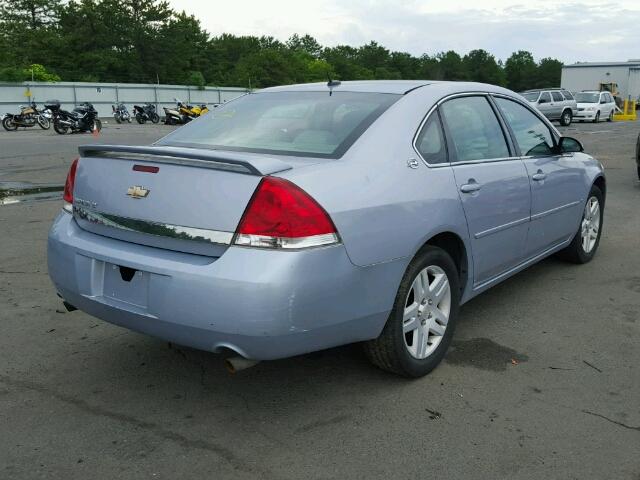 2G1WC581369123620 - 2006 CHEVROLET IMPALA LT BLUE photo 4