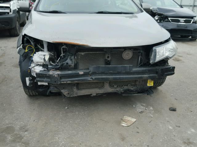 KNAFU6A25A5253883 - 2010 KIA FORTE EX GRAY photo 9