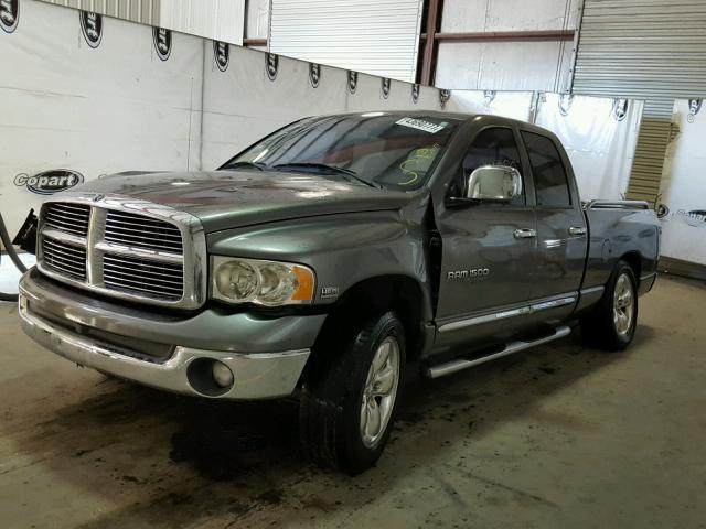 1D7HA18D85J638467 - 2005 DODGE RAM 1500 GRAY photo 2