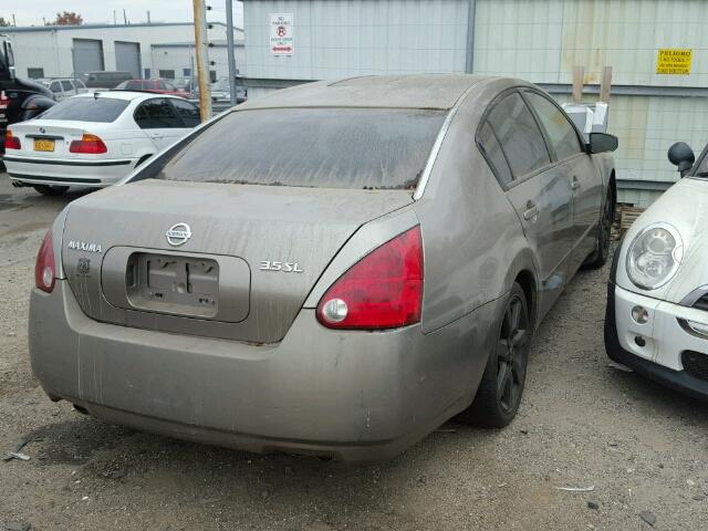 1N4BA41E45C847350 - 2005 NISSAN MAXIMA SE BROWN photo 4