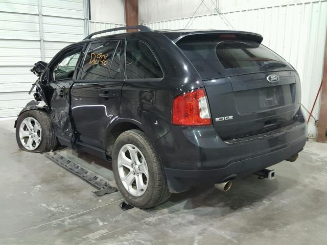 2FMDK3JC5DBE37627 - 2013 FORD EDGE BLACK photo 3