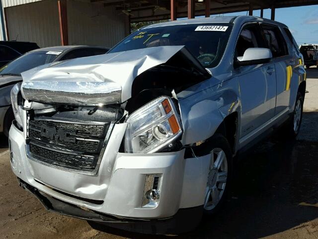 2GKALMEK5F6378526 - 2015 GMC TERRAIN SILVER photo 2