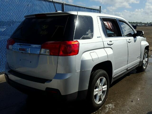 2GKALMEK5F6378526 - 2015 GMC TERRAIN SILVER photo 4