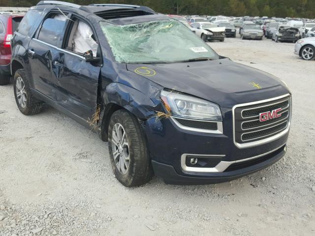 1GKKRRKD3GJ168677 - 2016 GMC ACADIA SLT BLUE photo 1