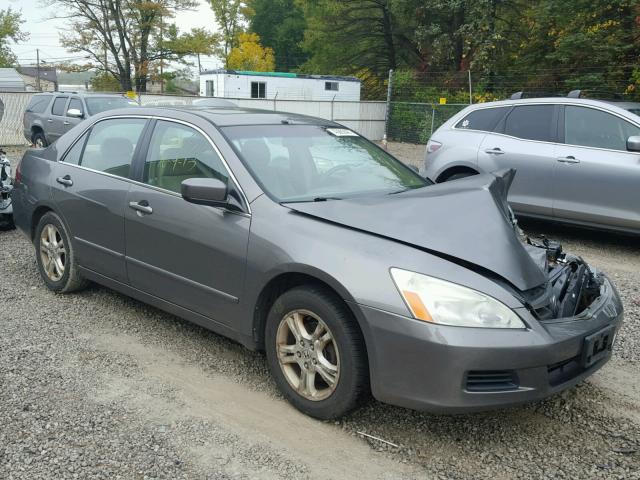 1HGCM56786A044271 - 2006 HONDA ACCORD EX GRAY photo 1