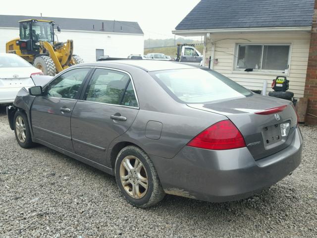 1HGCM56786A044271 - 2006 HONDA ACCORD EX GRAY photo 3