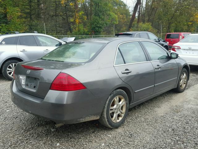 1HGCM56786A044271 - 2006 HONDA ACCORD EX GRAY photo 4