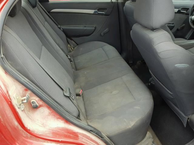 KL1TD56698B058593 - 2008 CHEVROLET AVEO BASE Qırmızı foto 6