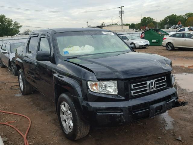 2HJYK16486H575671 - 2006 HONDA RIDGELINE BLACK photo 1