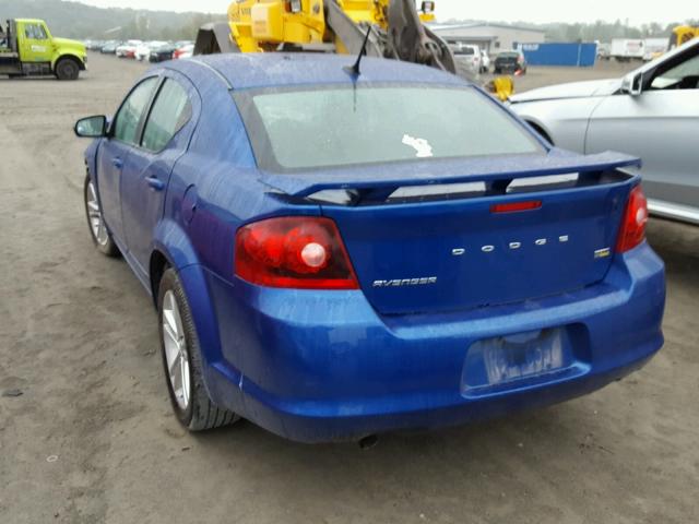 1C3CDZEG4CN309297 - 2012 DODGE AVENGER SX BLUE photo 3