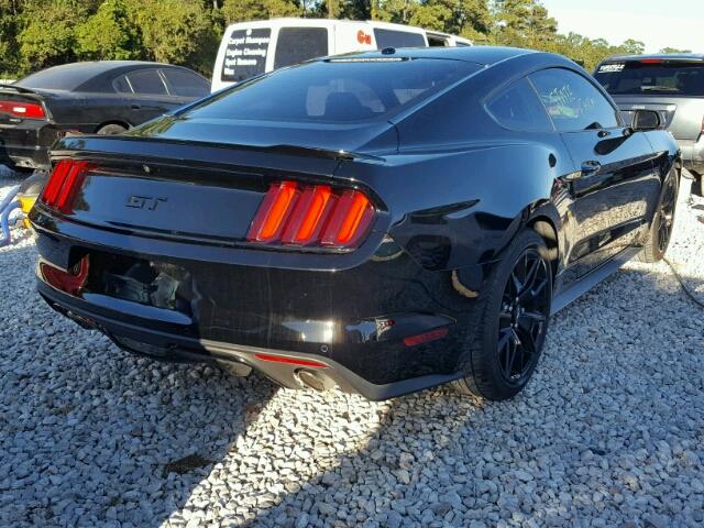 1FA6P8CF2H5244256 - 2017 FORD MUSTANG BLACK photo 4