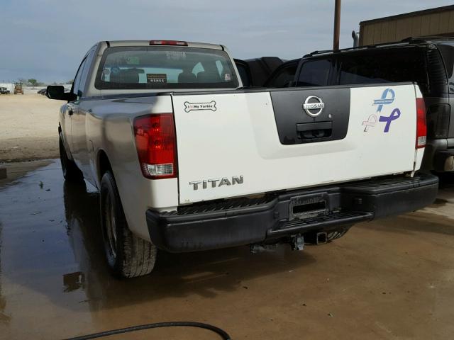 1N6AA06E38N319571 - 2008 NISSAN TITAN XE WHITE photo 3