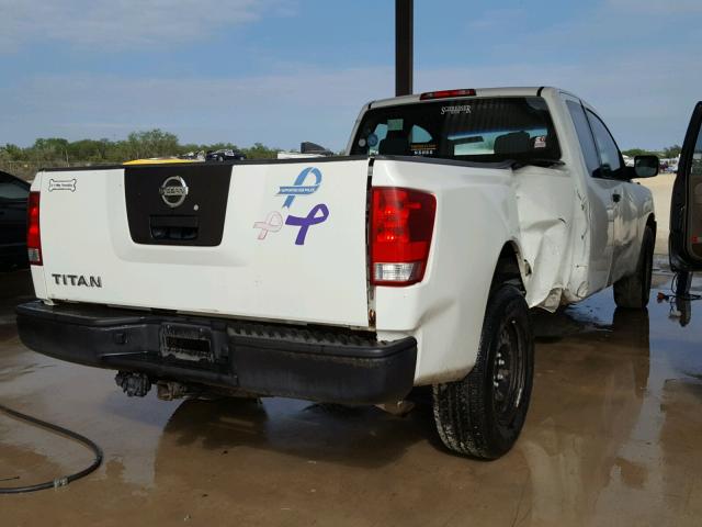 1N6AA06E38N319571 - 2008 NISSAN TITAN XE WHITE photo 4