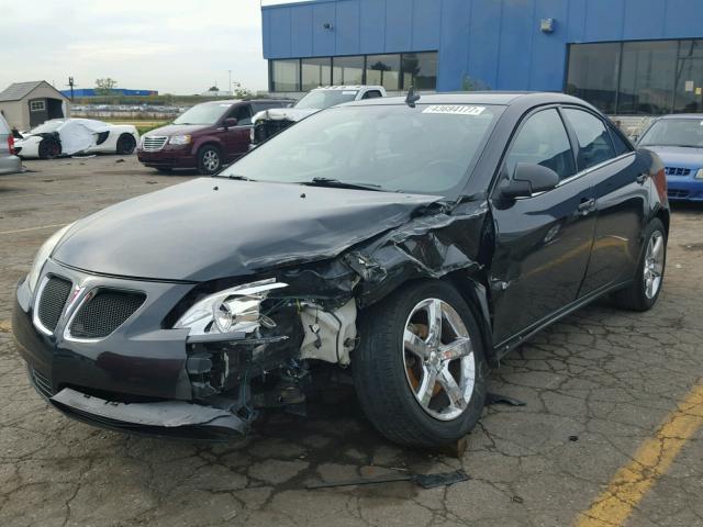 1G2ZG57B194182244 - 2009 PONTIAC G6 BLACK photo 2