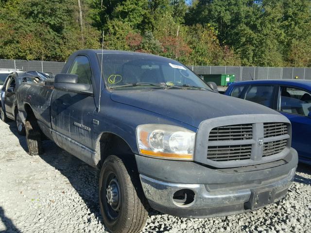 3D7KS26DX6G103316 - 2006 DODGE RAM 2500 S BLUE photo 1