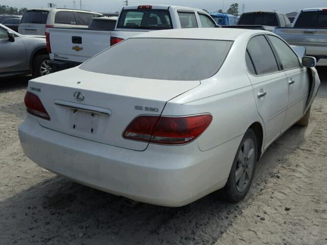 JTHBA30G755134727 - 2005 LEXUS ES 330 WHITE photo 4