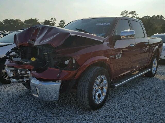 1C6RR6NT1FS501633 - 2015 RAM 1500 LARAM RED photo 2