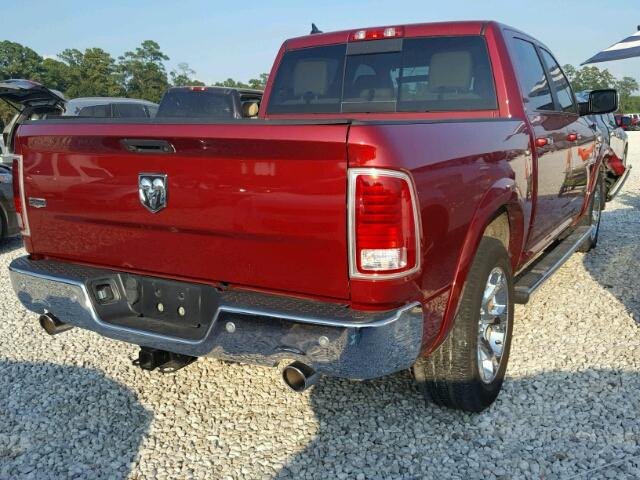 1C6RR6NT1FS501633 - 2015 RAM 1500 LARAM RED photo 4