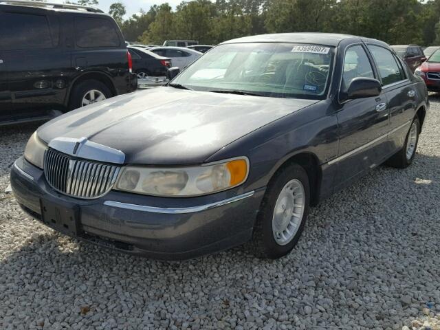 1LNHM81W4YY796074 - 2000 LINCOLN TOWN CAR E BLUE photo 2