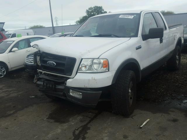 1FTPX14545NA53882 - 2005 FORD F150 WHITE photo 2