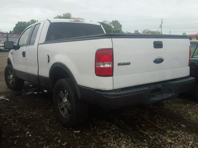 1FTPX14545NA53882 - 2005 FORD F150 WHITE photo 3