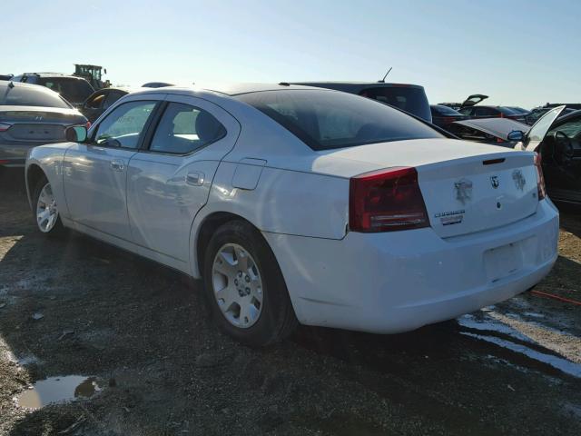 2B3KA43R57H865223 - 2007 DODGE CHARGER SE WHITE photo 3