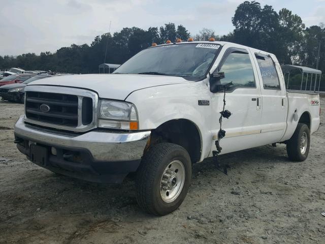 1FTNW21L74ED86093 - 2004 FORD F250 WHITE photo 2