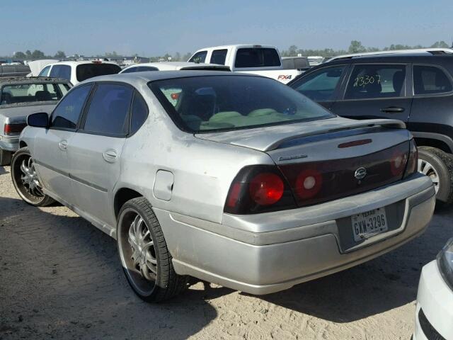 2G1WF52EX59305347 - 2005 CHEVROLET IMPALA SILVER photo 3