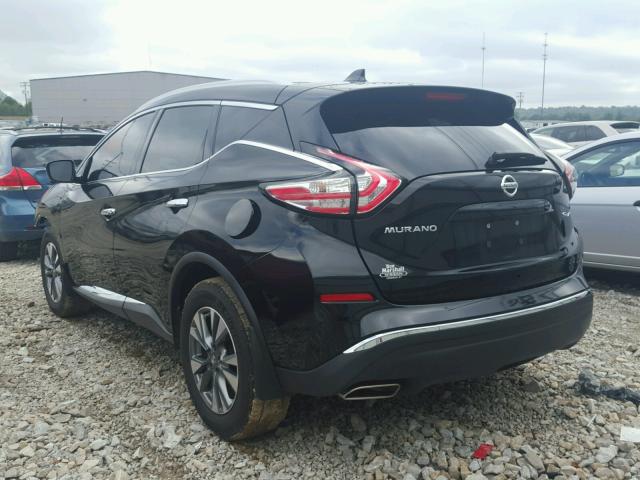 5N1AZ2MHXHN123174 - 2017 NISSAN MURANO S BLACK photo 3